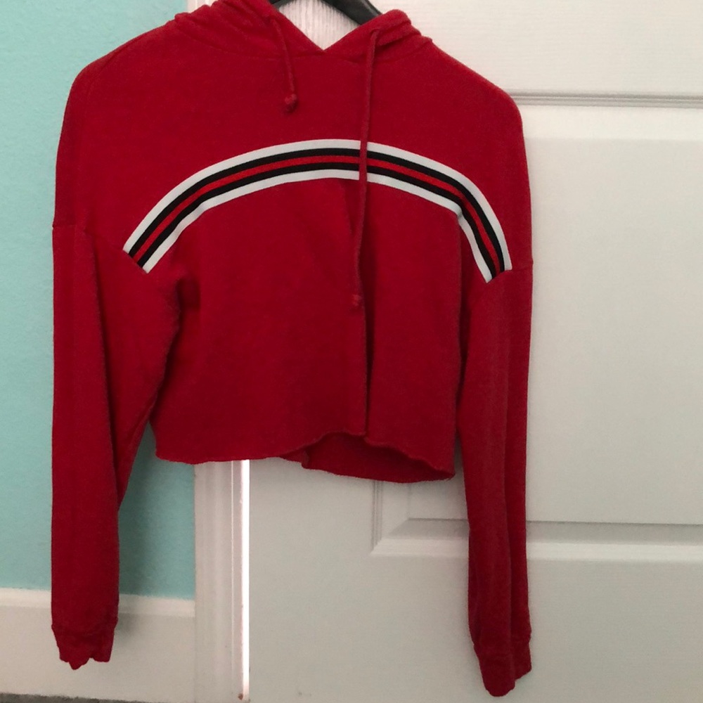 Forever 21 Red cropped hoodie